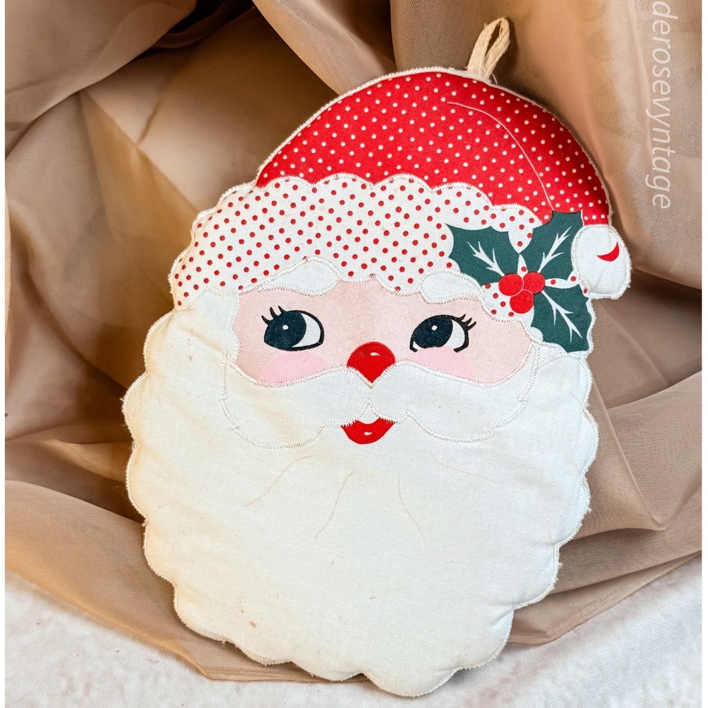 Vintage Santa Nostalgic Pot Holder